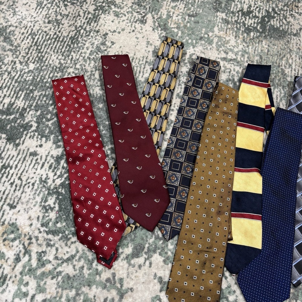 Lot Of 12 Designer Neckties EUC - Picture 3 of 5